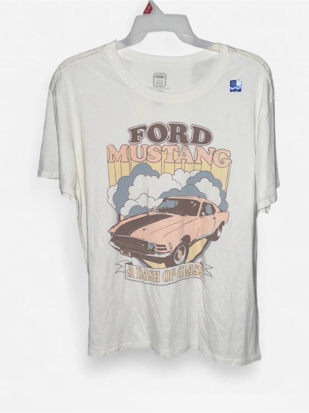 Time and Tru Women's Ford Mustang Graphic Tee Shirt XL 16-18 NWT Vintage Muscle - Picture 2 of 8